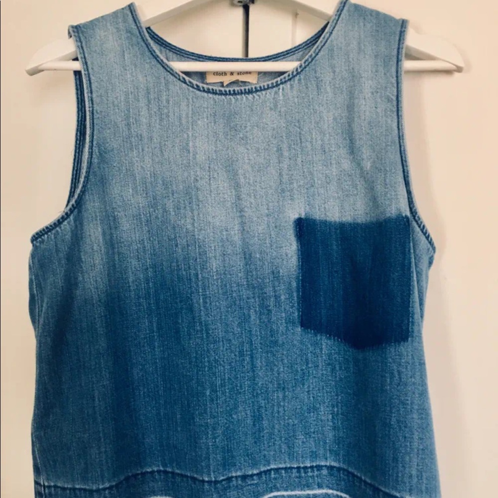 Open Back Denim Top
